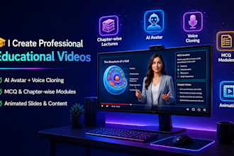 create engaging educational videos and online course modules