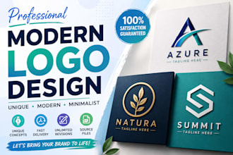 make unique luxury and modern logo