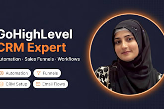 setup gohighlevel CRM automation workflows and sales funnels