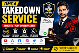 submit dmca takedown for stolen content and copyright infringement