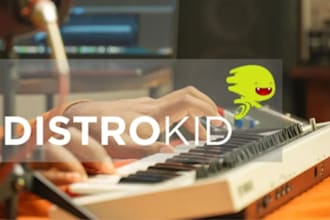 be your music manager, fix and distribute distrokid, cd baby tunecore distrokid