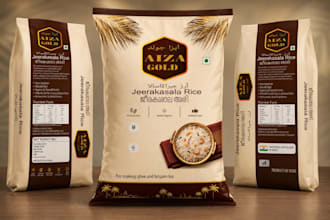 design premium rice packaging