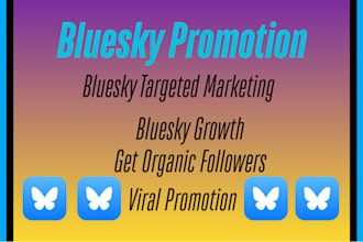 do bluesky orgainc followers, blue sky marketing, bluesky promotion
