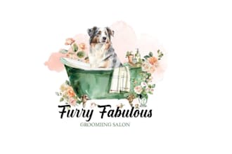 create a professional pet care grooming logo design
