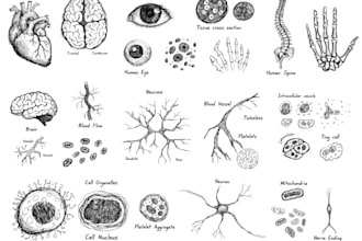 do medical and scientific line art illustration