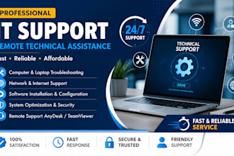 provide telecom network  and IT services support remotely
