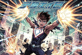 draw shonen anime manhwa wattpad ebook cover webtoon manga