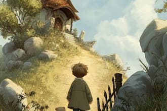 do children book illustration and storybook cover