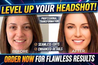 edit and retouch headshot photos