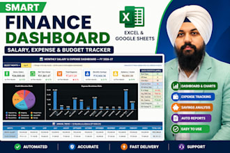 create smart salary and expense tracker dashboard in excel