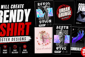 design premium edgy streetwear t shirt graphics