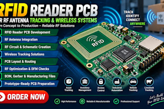 rfid reader pcb engineering for rf antenna tracking and wireless systems