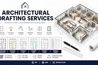 architecture floor plan electrical plumbing drainage drywall material takeoff