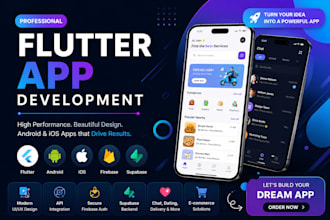 do flutter app development, flutter mobile app for android and ios
