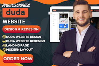 design redesign and develop website using duda website builder