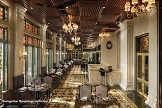design cafe interior with strong branding realistic render
