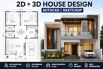 draw professional 2d floor plans in autocad