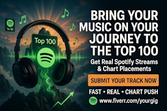 submit your spotify music for top 100 spotify charting