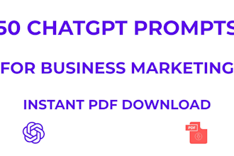 give 50 chatgpt prompts to 10x your business marketing