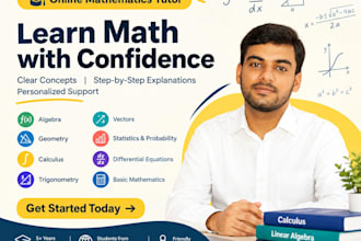 be your calculus math tutor, university math tutor