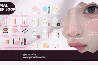 create cute aesthetic beauty social media design