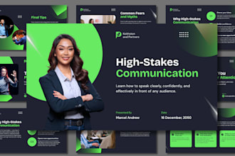 edit executive pitch deck business powerpoint branded canva presentation slides