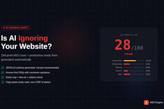 scan your website for ai visibility and generate aeo fixes