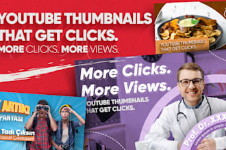 design high CTR youtube thumbnails