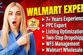 wfs expert, walmart dropshipping VA, walmart PPC and product listing specialist