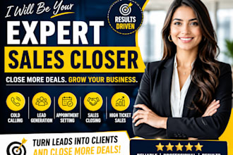 be your expert sales closer sales representative b2b sales leads generation
