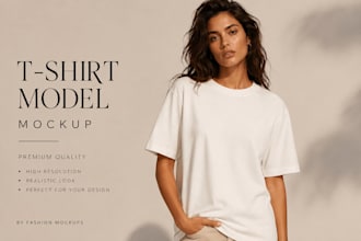 create realistic fashion model mockups from clothing images