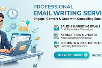 write professional business emails and newsletters for you