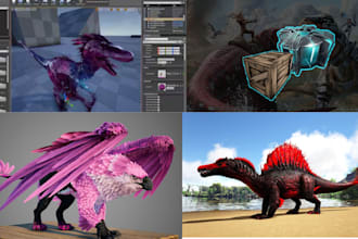 create custom ark asa cosmetic mods, skins, assets and ark creature mods