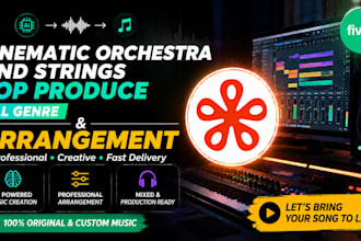 create epic cinematic orchestra and string arrangement