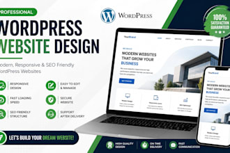create a modern wordpress business website