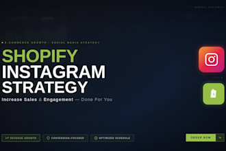 do shopify instagram growth and content marketing strategy