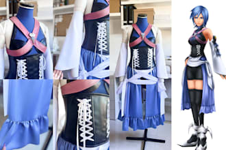 sew custom cosplay costume, eva foam cosplay armor, 3d cosplay prop creation