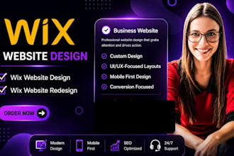 design wix website, redesign wix website, wix studio website