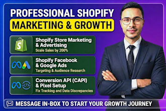 setup and manage high converting shopify facebook ads campaign and marketing