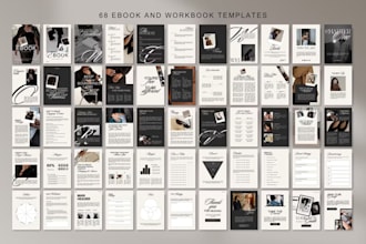 do canva ebook design, workbook, leadmagnet, ebbok formatting, and layout design