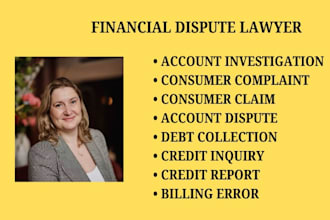 assist with debt collection cases, credit report concerns, and consumer matters