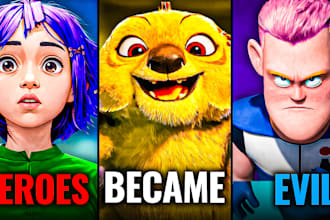 design cartoon movie recap and animation youtube thumbnail