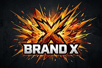 design a bold and explosive logo for your brand