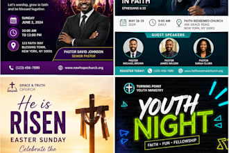 create eye catching church flyer and poster design