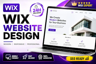 make professional wix  online website design or redsign