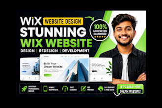 make professional wix  online website design or redsign
