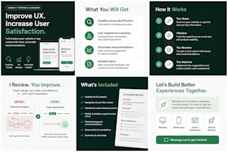 website and app usability testing and UX review