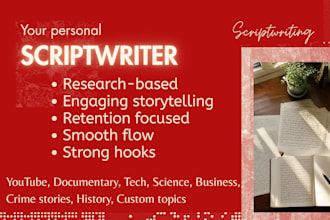 do scriptwriting for youtube videos to save your time