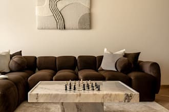 create a realistic apartment furnishing plan and concept