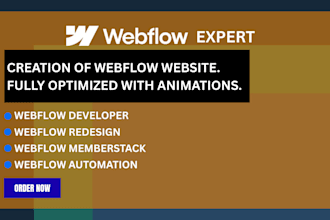 webflow developer, webflow design, webflow conversion, webflow automation